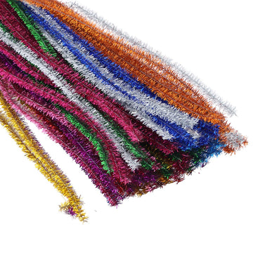 Crafteria Multi Pipe Cleaner Zari Mix Colour (100Pcs/Pack)