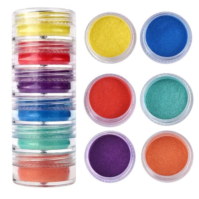 JUST CRAFT IT MICA POWDER 6 Shade Pearl Mica Powder (E)