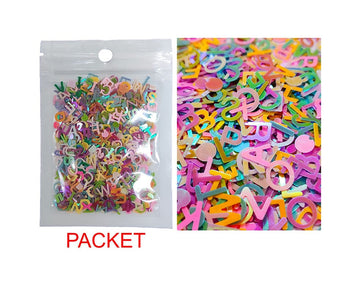 My Store GLITTERS GLITTER SMALL RAINBOW ABCD