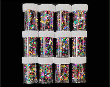 My Store GLITTERS 12 IN 1 MIX SEQUINES DABI SET
