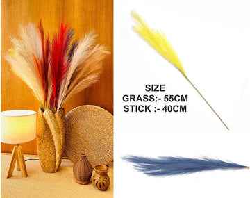 My Store GRASS BLUE PLAIN PAMPAS GRASS