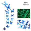 Crafteria Blue Glow In Dark 3D Butterfly Stickers