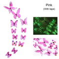 Crafteria Pink Glow In Dark 3D Butterfly Stickers
