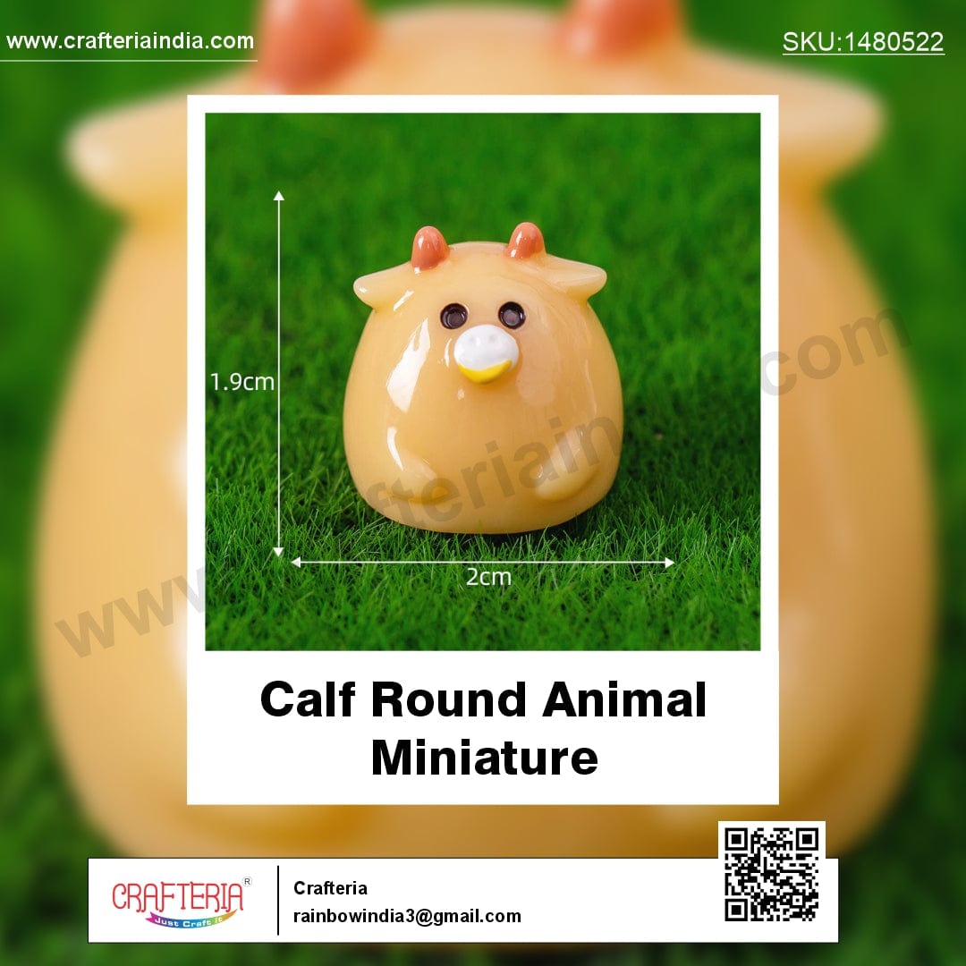 my store MINIATURE Calf Round Animal