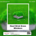 my store MINIATURE Heart Brick Grass