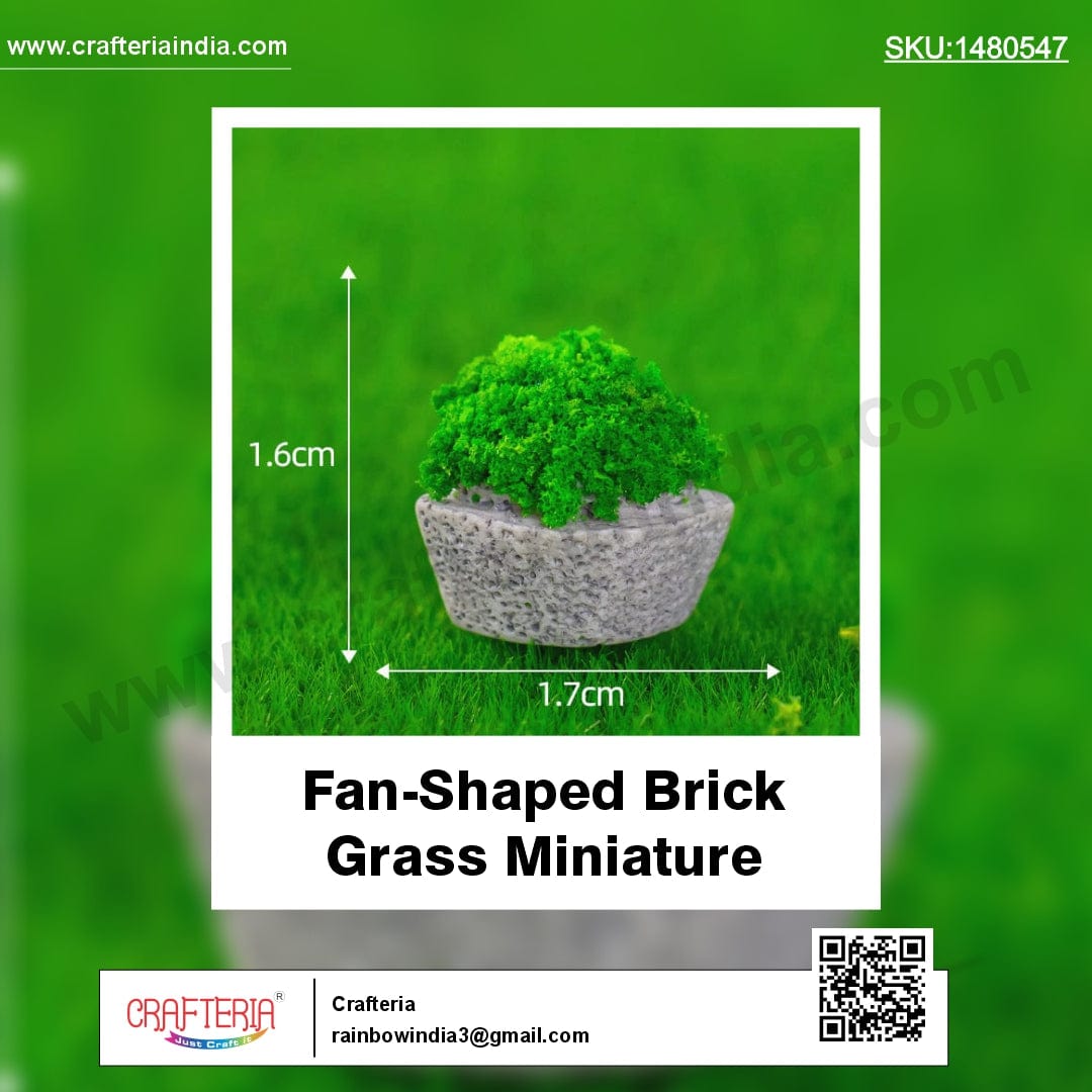 my store MINIATURE Fan-Shaped Brick Grass