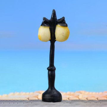 my store MINIATURE Double Bulb Light Yellow Street Light