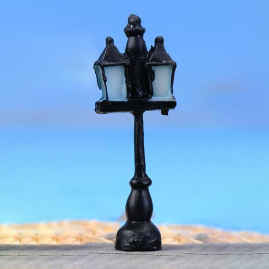 my store MINIATURE Light Blue Retro Street Light (Light On Both Side)