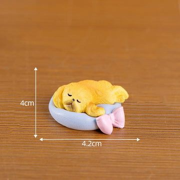 my store MINIATURE Dog Sleeping On Pillow