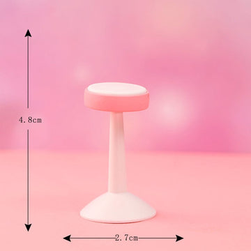 my store MINIATURE Pink Round Stool