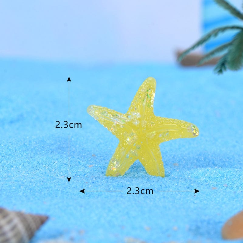 my store MINIATURE Yellow Crystal Starfish