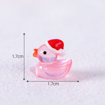 my store MINIATURE Pink Christmas Flash Duck