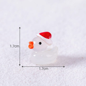 my store MINIATURE Silver Christmas Flash Duck