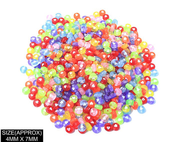 my store BEADS IDLY WITH HEART DESIGN BEADS(COL+WT)