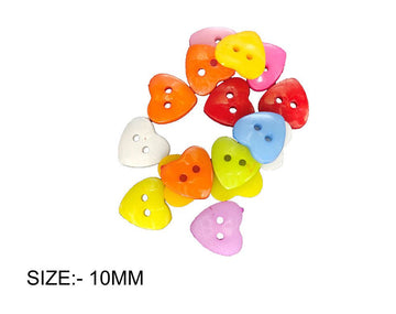 Crafteria HEART COLOURFUL BUTTON