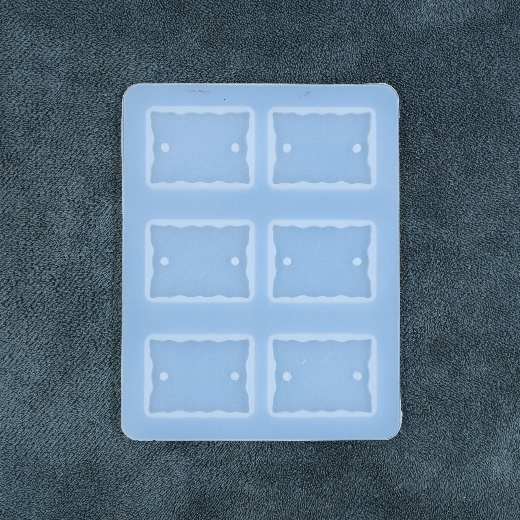 My Store Silicon Mould 6 Cavity Rectangle Agate Rakhi & Bracelet Mould