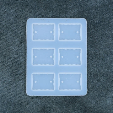 My Store Silicon Mould 6 Cavity Rectangle Agate Rakhi & Bracelet Mould