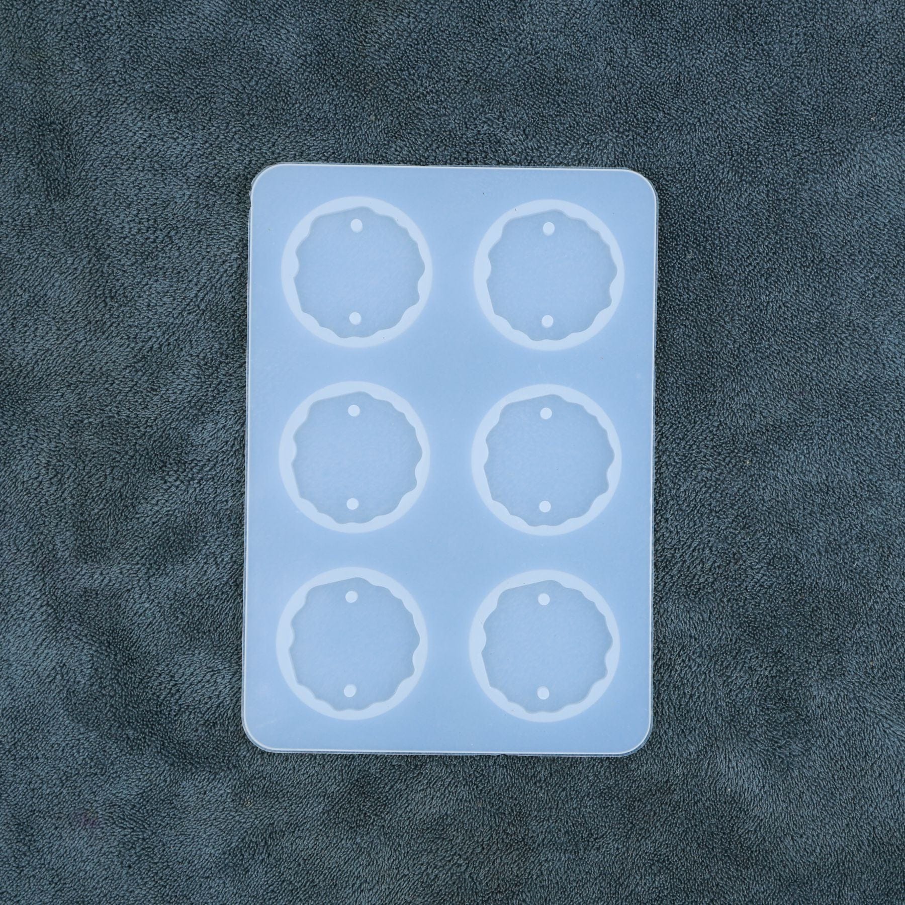 My Store Silicon Mould 6 Cavity Round Agate Rakhi & Bracelet Mould
