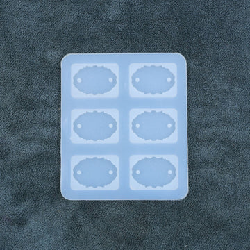 My Store Silicon Mould 6 Cavity Oval Agate Rakhi & Bracelet Mould