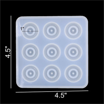 My Store Silicon Mould 9 Cavity 1" Evil Eye