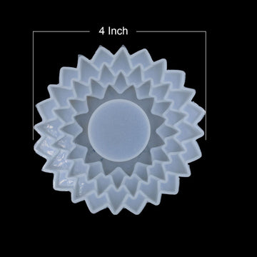 My Store Silicon Mould 4 Step Flower Tea light Holder Mould