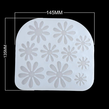 My Store Silicon Mould 10 Cavity 3D Flower Mould
