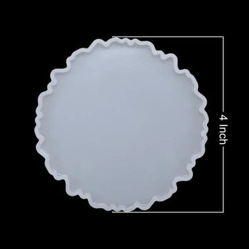 My Store Silicon Mould New 4 Inch Agate Coaster Mould