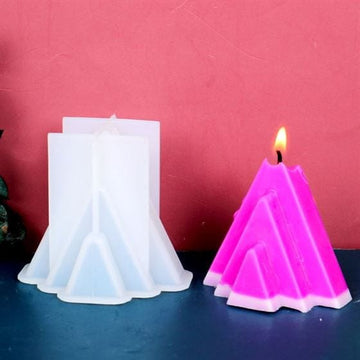 My Store Silicon Mould TRIPLE TRIANGLE CANDLE MOULD