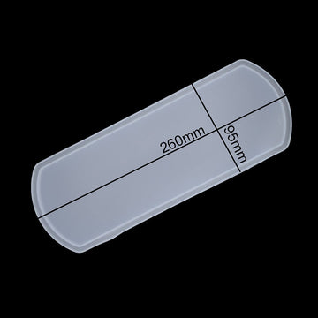 My Store Silicon Mould Rectangle With Curve Border Tray Mould