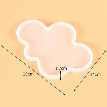 My Store Silicon Mould 19 X 14 X 1.2 LARGE CLOUD TRAY & COASTER MOULD