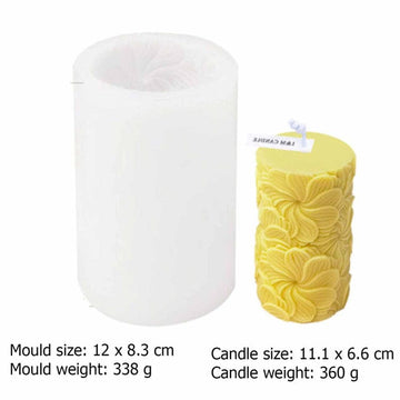 My Store Silicon Mould 3D SWIRL FLOWER TOWER CANDLE MOULD