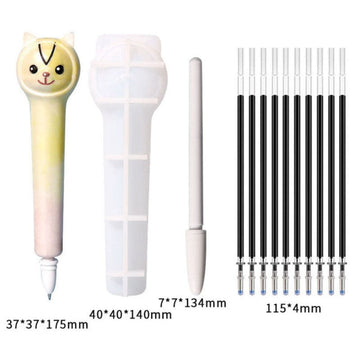My Store Silicon Mould DOG PEN MOULD + 1 REFILL COVER + 10 REFILL MOULD