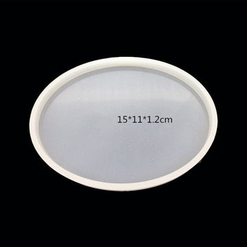 My Store Silicon Mould SMALL OVAL 15 X 11 X 1.2CM MOULD