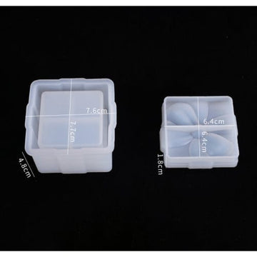 My Store Silicon Mould BOW SQUARE STORAGE BOX MOULD