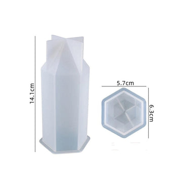 My Store Silicon Mould SMALL HEXAGON CANDLE MOULD