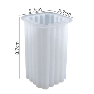 My Store Silicon Mould SQUARE STRIPE CANDLE MOULD
