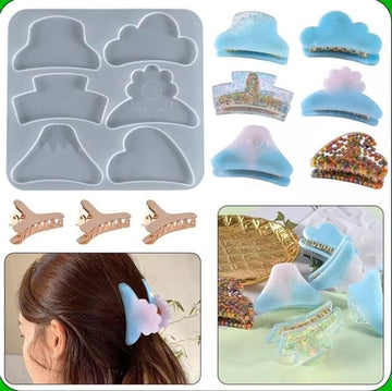 My Store Silicon Mould 6 IN 1 HAIR CLIP MOULD
