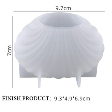 My Store Silicon Mould BIG SHELL CANDLE MOULD