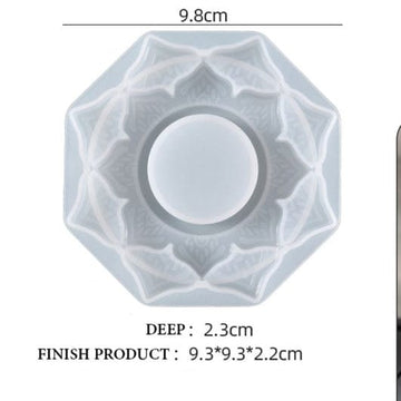 My Store Silicon Mould LOTUS T-LIGHT HOLDER MOULD