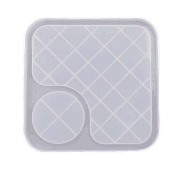 My Store Silicon Mould PLATE WITH 2 PARTITION MOULD