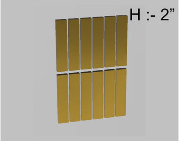 My Store ACRYLIC CUTOUT GOLD 12PCS (2" STICKS) ACRYLIC CUTOUT