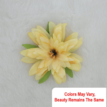Crafteria Ivory & Yellow Silk Flower Artificial flowers D13