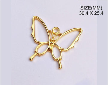 My Store BEZELS GOLD BIUTTERFLY PENDANT BEZELS BZ098