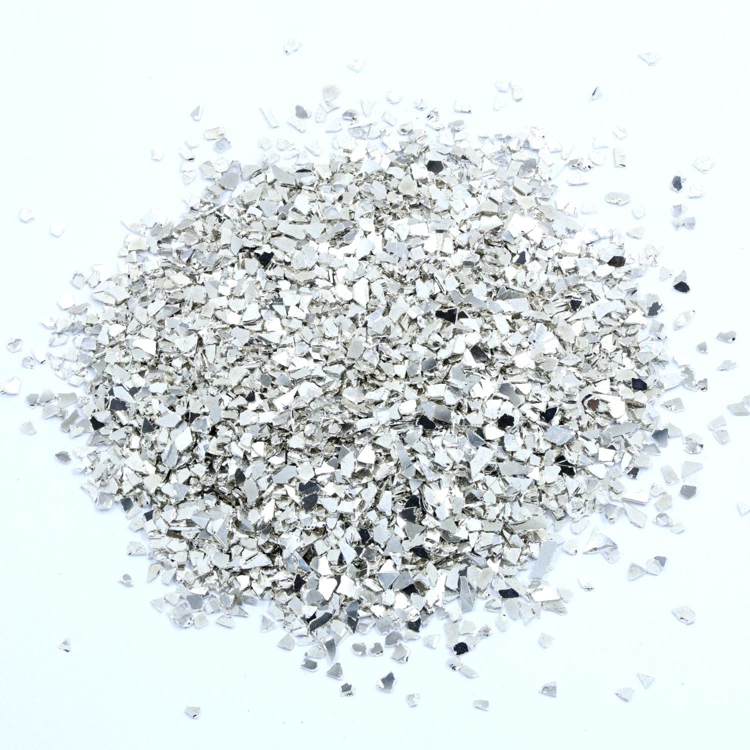 My Store Silver Medium Metallic Glass Chips