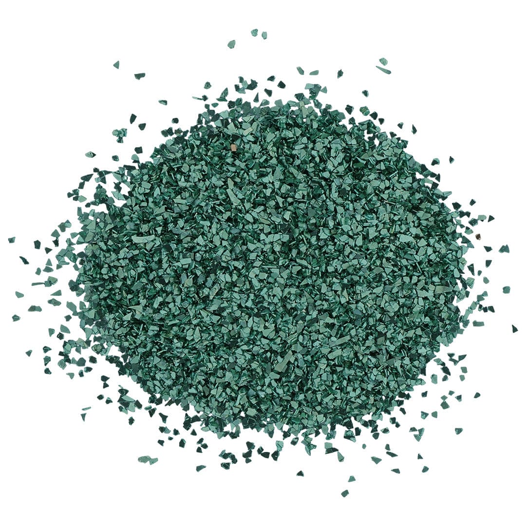 My Store Green Medium Metallic Glass Chips