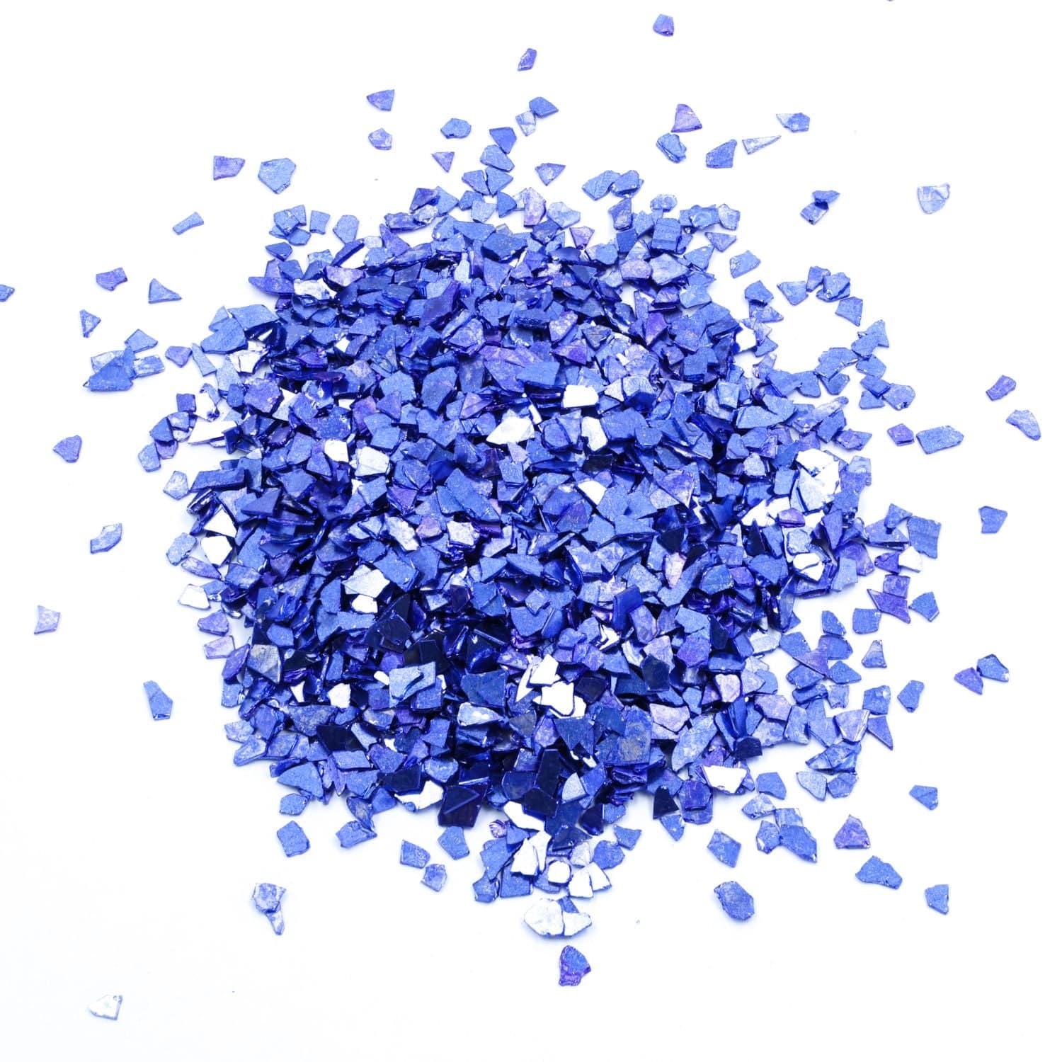 My Store Blue Big Metallic Glass Chips