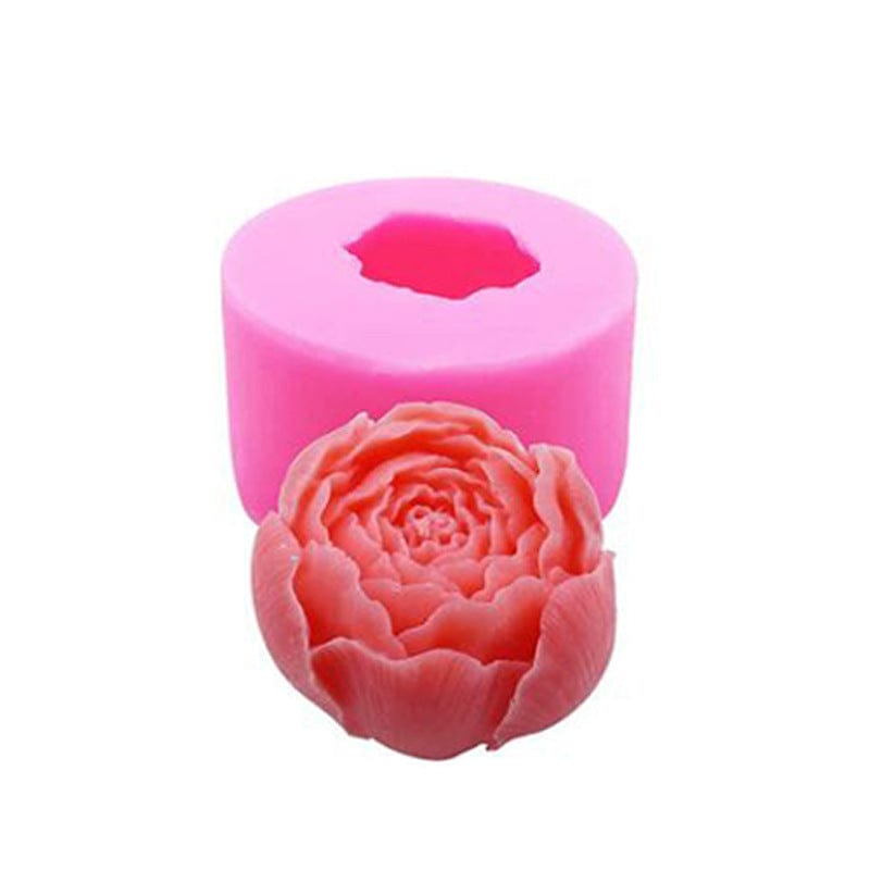 My Store Handmade Mould 3D Peony Flower Candle Handmade Mould