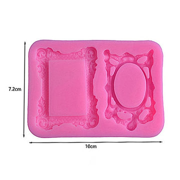 My Store Handmade Mould Oval & Rectangle Mini Vintage Frame Handmade Mould