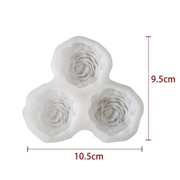 My Store Handmade Mould 3 Cavity Peony Handmade Mould