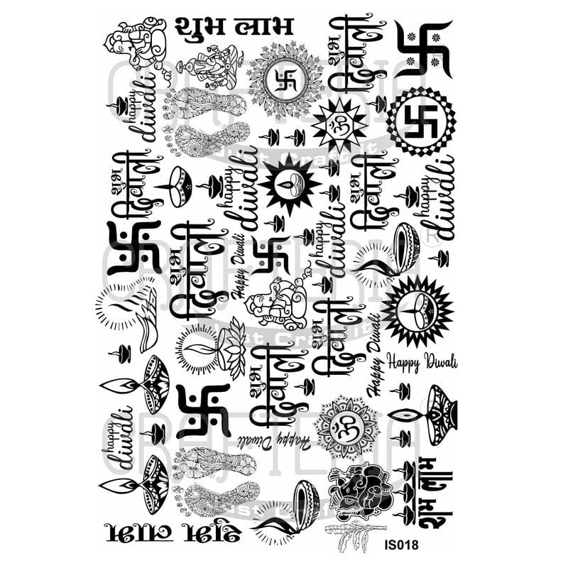 Crafteria Diwali Theme Design (Transparent Sheet) IS018